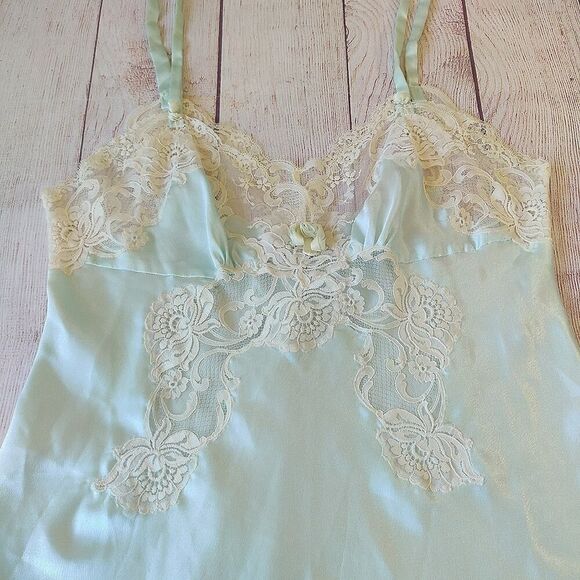 90s vintage Christian Dior lace satin babydoll chemise sz M - Picture 8 of 10